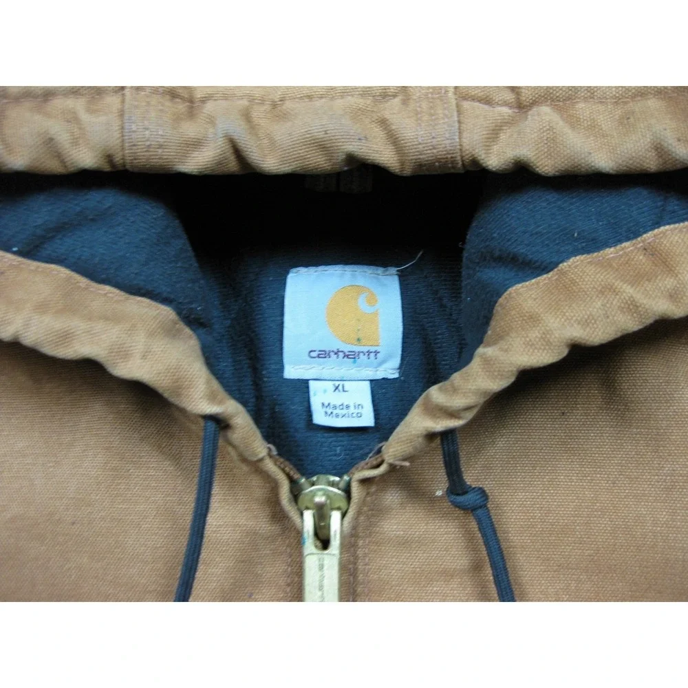 Vintage Carhartt Duck Canvas Active Jacket Men's (XL) Workwear‎ Quilt Lined J130